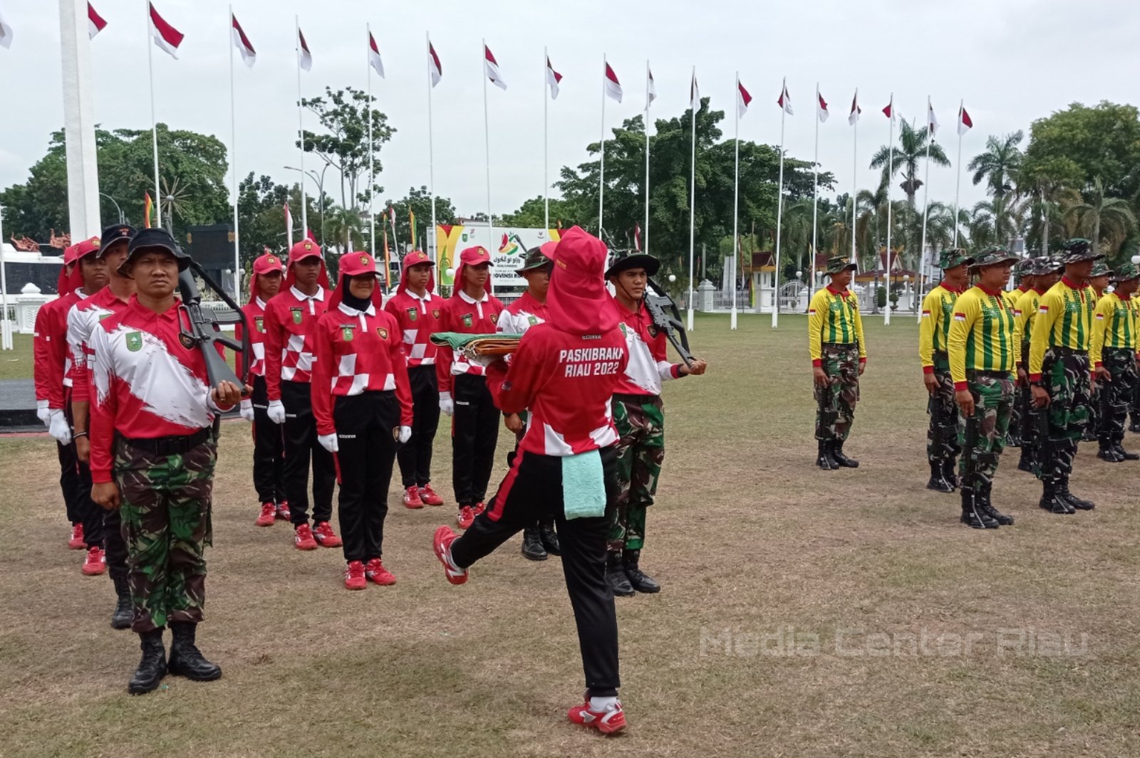 Jelang HUT ke-77 RI, Persiapan Paskibraka Riau Sudah 70 Persen