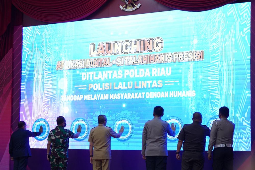Ditlantas Polda Riau Resmikan Aplikasi "Si Talam Manis Presisi"