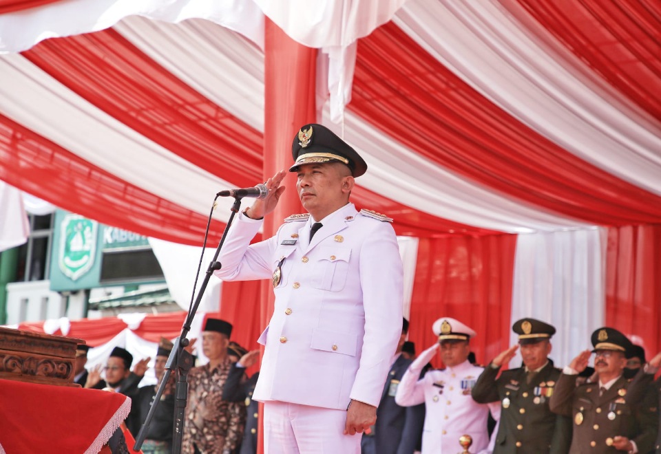 Upacara Peringatan HUT RI ke-77 di Kepulauan Meranti Berlangsung Khidmat