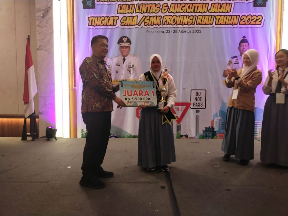 Wakili Riau untuk Tingkat Nasional, Al Husna Juara 1 dalam Seleksi Pelajar Pelopor Keselamatan LLAJ