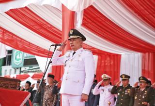 Upacara Peringatan HUT RI ke-77 di Kepulauan Meranti Berlangsung Khidmat