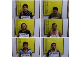 Sedang Asyik Main Judi Remi, 6 Orang Warga Batang Cenaku Inhu Diciduk Polisi