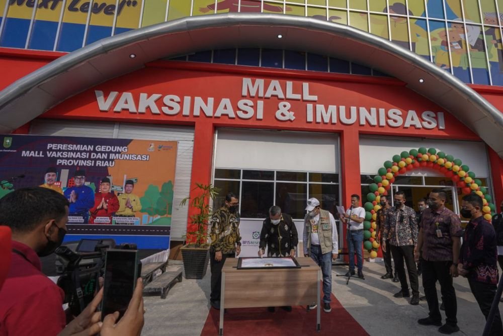 Kunjungan di Mall Vaksinasi Riau Rata-rata 100 Orang Perhari