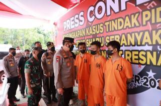 Polisi Amankan 40 Kg Sabu dari Tiga Tersangka Jaringan Malaysia