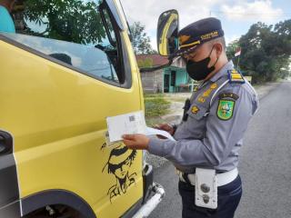 Dishub Riau Tilang 1.532 Unit Kendaraan Over Dimensi