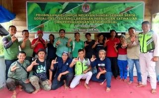 BBKSDA Riau Sosialisasikan Larangan Perburuan Satwa Liar Kepada Kelompok Nelayan