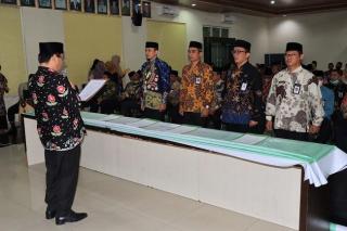 Dukung Percepatan Birokrasi, Agen Perubahan Kanwil Kemenag Riau Periode 2022 – 2023 Dikukuhkan