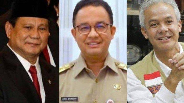 Survei: Ganjar, Prabowo dan Anies Top Tiga Besar Capres Pemilu 2024