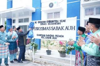 Bupati Alfedri Resmikan Puskesmas Rawat Inap Dilengkapi Dokter Umum