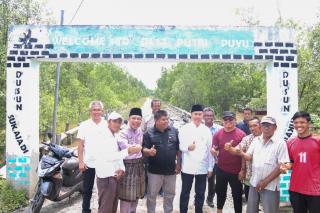 Gubri Tinjau Lokasi Pembangunan Jembatan Bengkalis-Kepulauan Meranti