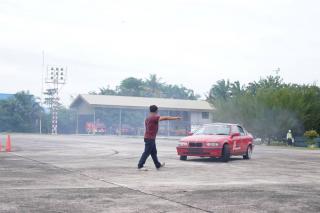 Keren, Begini Aksi Drifting di Lanud Roesmin Nurjadin Pekanbaru