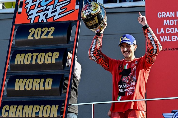 Hasil Lengkap Francesco Bagnaia Juara MotoGP 2022: Atasi Minus 91 Poin