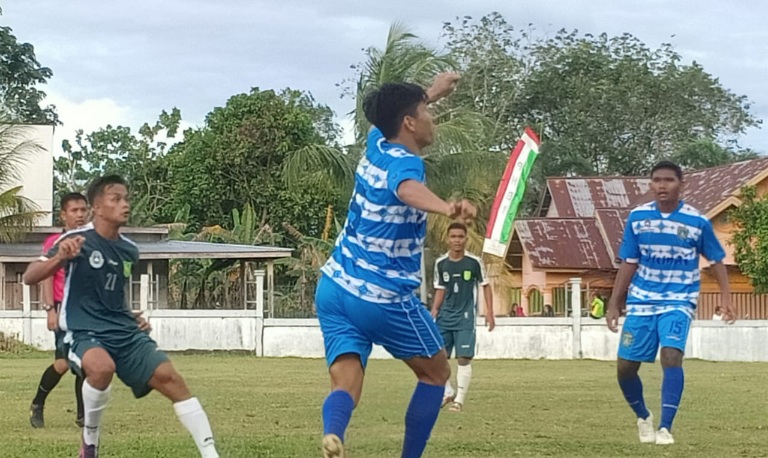 Kesebelasan Dumai Bungkam Kesebelasan Inhil 1-0 di Ajang Sepakbola Porprov Riau