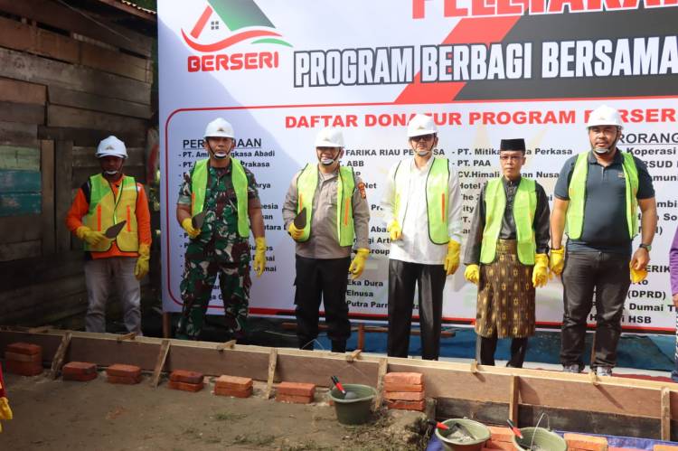Program "Berseri", Polres Dumai Bedah Rumah Warga Tidak Mampu