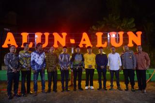 BumDes di Kampar Sukses Bangun Alun-Alun dan Diresmikan Gubri Syamsuar