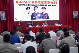 Polda Riau Gelar Rakor Persiapan Tour De Siak 2022