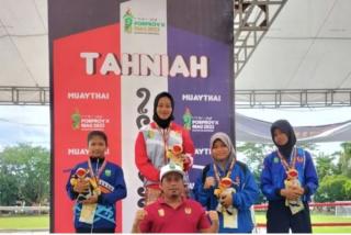 Kuansing Juara Umum Muaythay dengan Tujuh Emas di Porprov Riau