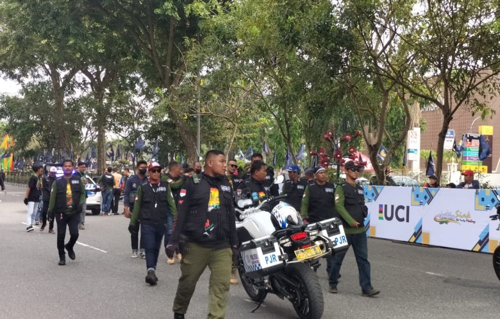 Tim Marshall Ikut Kawal Lintasan Etape III Pekanbaru City Race Tour de Siak
