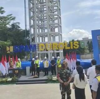 Presiden Jokowi Resmikan SPAM DUROLIS di Rokan Hilir Riau