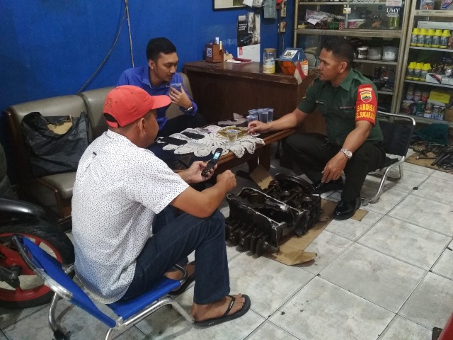 Serda Robet Sitorus Sosialisasi Komcad di Kelurahan Sukaramai Pekanbaru