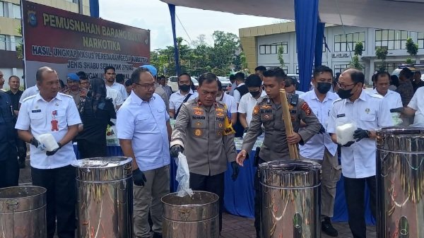 Musnahkan 276 Kg Sabu, Wakapolda Riau: 2.760 Juta Jiwa Terselamatkan