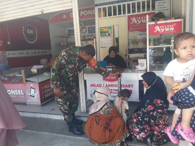 Cegah Anak Tumbuh Stunting, Babinsa Koramil 02/Kota Monitoring Posyandu