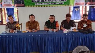 Babinsa Sukaramai Pekanbaru Hadiri MKPT UEK-SP Tahun Buku 2022
