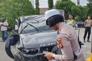 Pajero Sport Tabrak Tugu Keris Dekat Kuburan, Ini kata Polisi