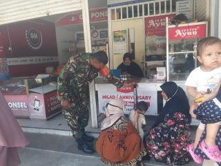 Cegah Anak Tumbuh Stunting, Babinsa Koramil 02/Kota Monitoring Posyandu