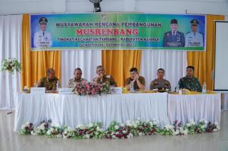 Pj Bupati Kampar Buka Secara Resmi Musrenbang di Aula Kantor Kecamatan Tambang