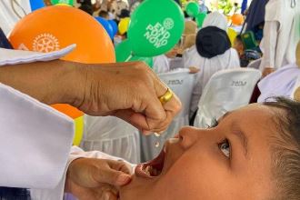 2 Hari Digelar, Ini Capaian Vaksin Polio Anak di Riau