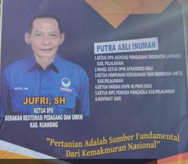 Jufri Siap Hibahkan Gaji Pokok Untuk Masyarakat, Apabila Diamanahkan Menjadi Anggota DPRD Provinsi Riau 