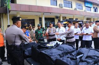 Sekdako dan Kapolresta Pekanbaru Pantau Peralatan Pemadaman Karhutla