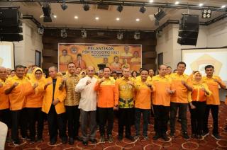 Gubri Syamsuar Hadiri Pelantikan PDK Kosgoro 1957 Pekanbaru