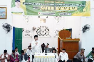 Gubernur Syamsuar Safari Ramadan di Masjid Al-Ma