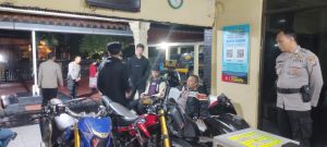 Razia Balap Liar, 4 Motor Diamankan Polsek Bukit Raya