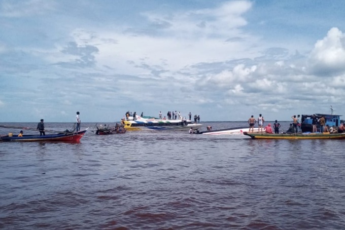 Nahkoda dan ABK Kapal Evelyn Calisca 01 Diamankan Polisi