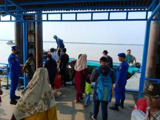 Mudik Lebaran, Satpolair Polres Pelalawan Siagakan Kapal Patroli