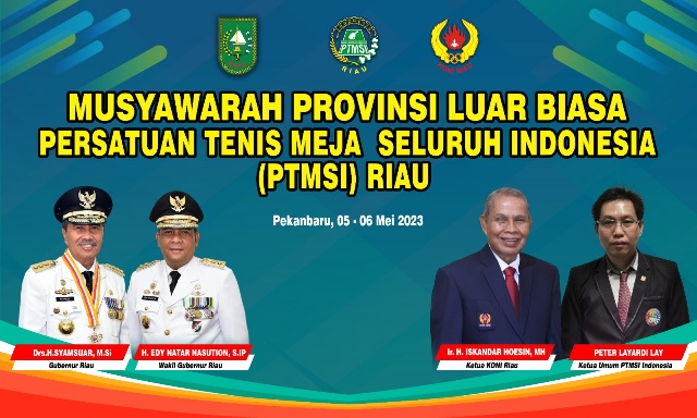 Ketua Umum PB PTMSI Akan Buka Musprovlub PTMSI di Pekanbaru 