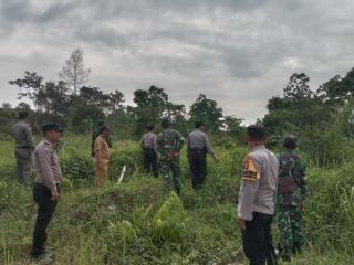 Cegah Karhutla, Polsek Pasir Penyu Patroli Bersama di Dua Titik Rawan
