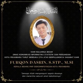 Kabid IKP Diskominfotiksan Pekanbaru Furqon Dasrin Meninggal Dunia