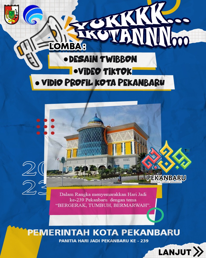 Diskominfotiksan Gelar Lomba HUT-239 Pekanbaru, Berikut Syarat dan Hadiahnya