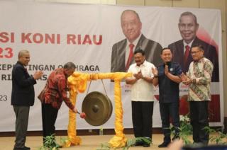 Rakerprov KONI Riau, Suwarno Apresiasi Atlet Sumbang Medali di SEA Games