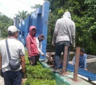 Kembali Bertuah, DLHK Ganti Tulisan Madani di Simpang Tiga dan Palas