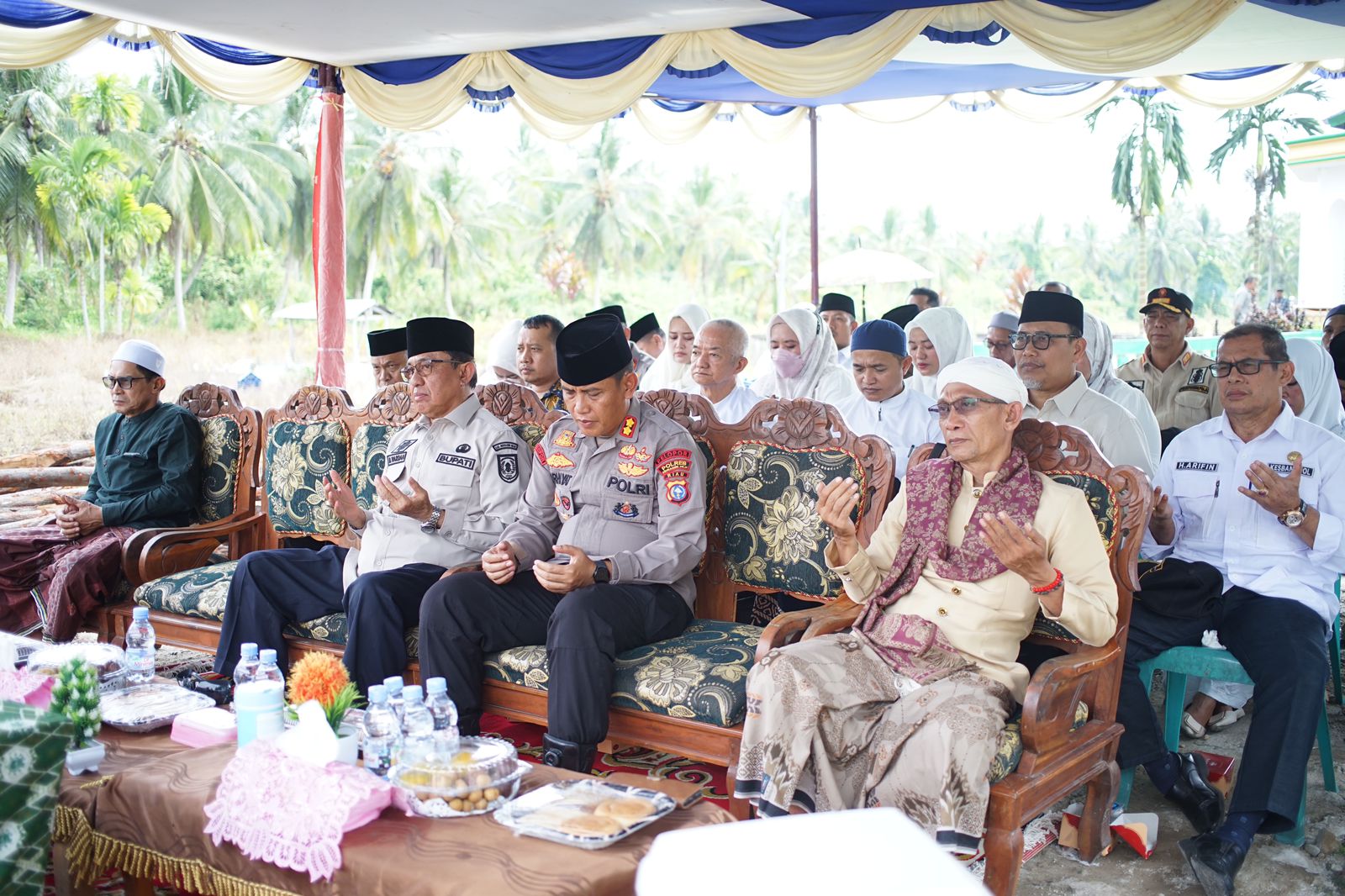 HUT Bhayangkara ke-77, Bupati Inhil Hadiri Doa Bersama Lintas Agama