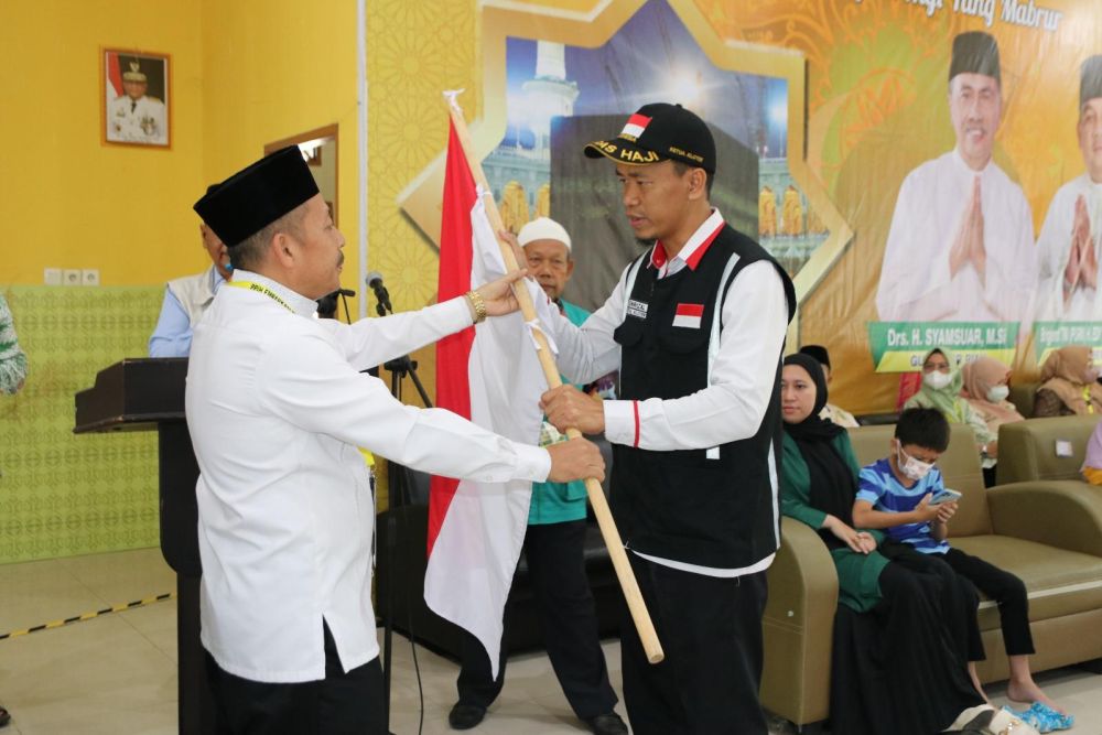 366 Jemaah Haji Kloter BTH -14 Tiba di DHA Provinsi Riau