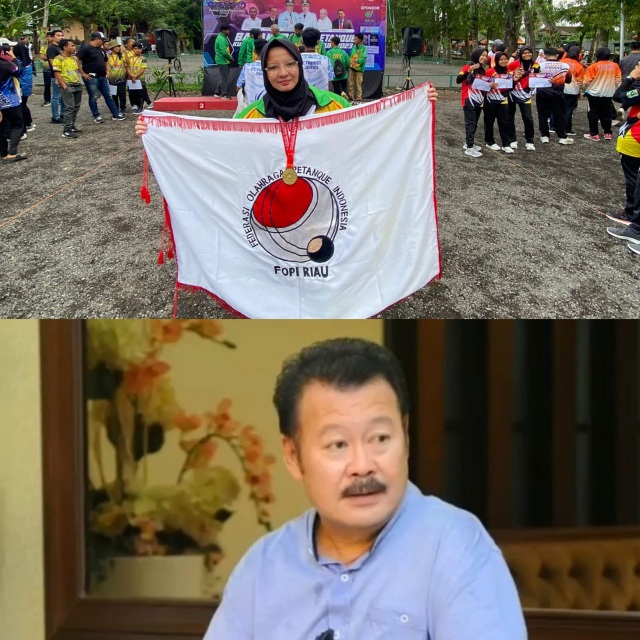 Atlet Pekanbaru Peraih Medali Emas Porprov juga Meraih Emas di BK PON Bali Cabor Petanque