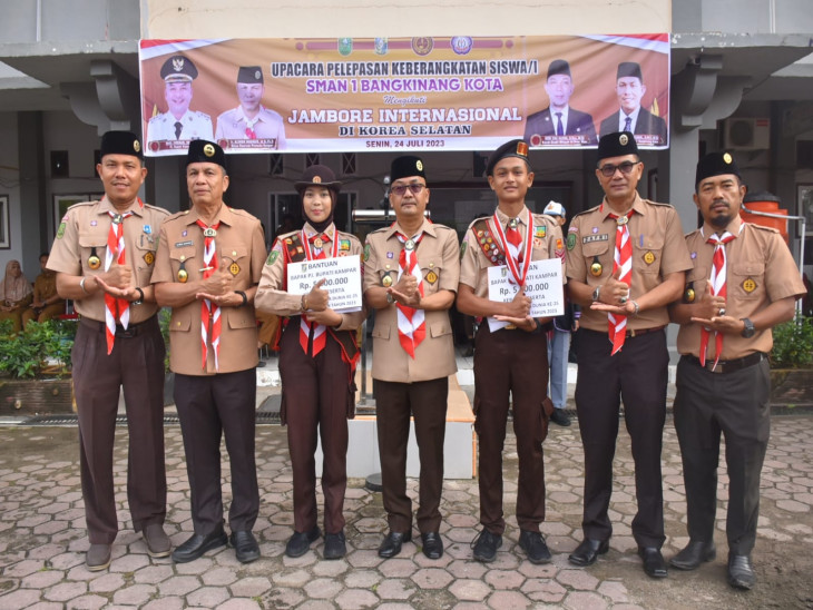 Dua Pelajar Asal Kampar Wakili Riau di Jambore Internasional Pramuka Korea Selatan