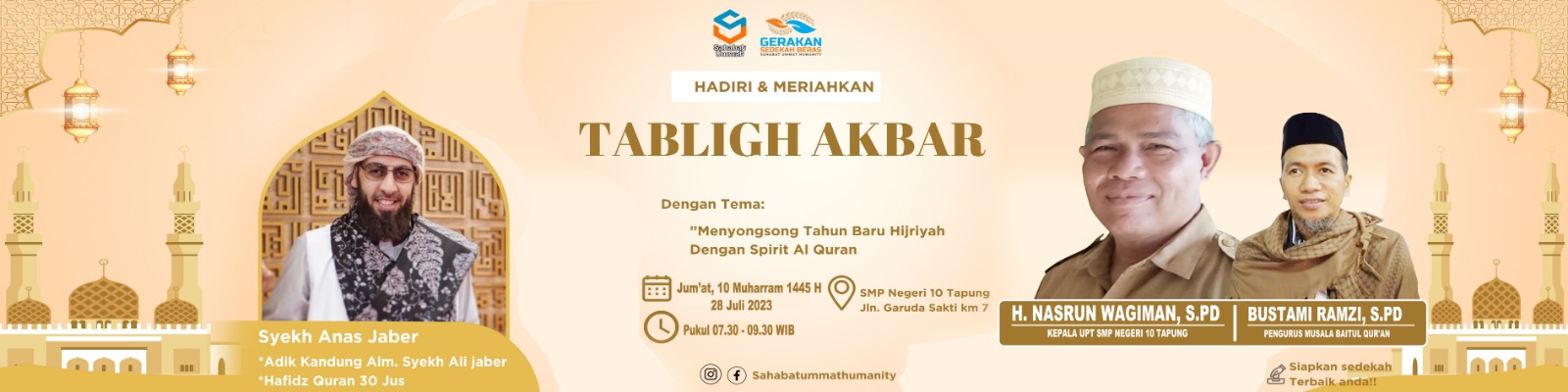 Semarak Tahun Baru Islam, SMPN 10 Tapung Gelar Tabliq Akbar