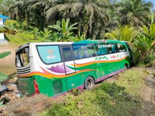Bus Lorena Kecelakaan Tunggal di Inhu, Ini Penjelasan Polisi